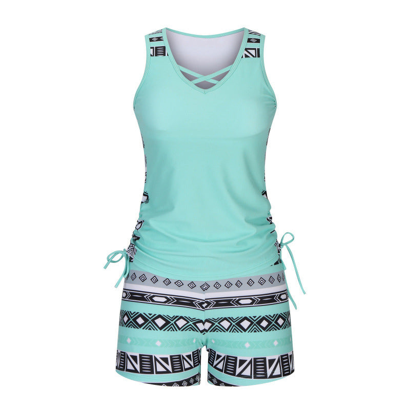 👙 S-3XL Tankini fürdőruha – Mintás, kétrészes, kényelmes. A te nyári partnered! 🏖️✨