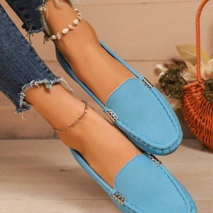 🥿 Női PU-bőr lapos talpú loafer – Kényelmes elegancia minden lépésben!