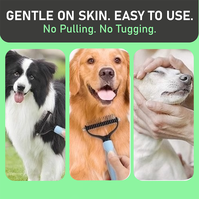 🐾 1+1 INGYEN! Kétoldalas szőrfésű kutyáknak és macskáknak – hatékony, gyors, utánvéttel! 🐶🧹