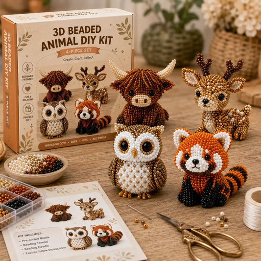 🏆 Ideiglenes akció! Bébi állatok 3D gyöngy kézműves készlet – kreatív játék, ami fejleszt. Kapkodják a szülők! 🧵✨