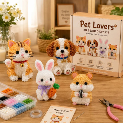 🏆 Ideiglenes akció! Bébi állatok 3D gyöngy kézműves készlet – kreatív játék, ami fejleszt. Kapkodják a szülők! 🧵✨